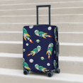 thumbnail image 6 of Pofeuu Astronaut Dinosaur and Space Print Luggage Suitcase Cover Protector Luggage Washable Covers Aesthetic for 18/24/28/32 inch Luggage（No luggage included）-Small, 6 of 7