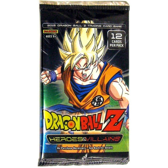 Dragon Ball Z Collectible Card Game Heroes & Villains Booster Pack [12 Cards]
