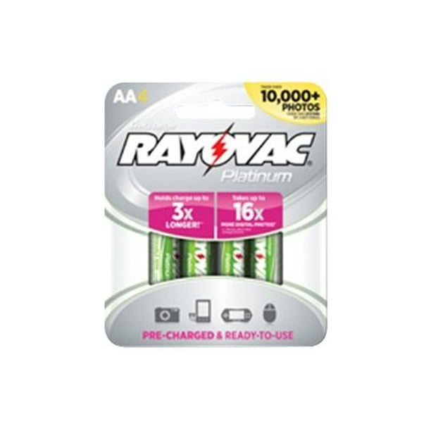 Rayovac Platinum Battery 4 x AA type NiMH ( rechargeable ) 2000 mAh
