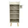 thumbnail image 3 of 4-Drawer Hair Salon Storage Cabinet Beauty Barber Salon Organizer with Hair Dryer Holder, 3 of 24