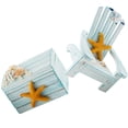 thumbnail image 3 of Mediterranean Style Mini Beach Chair Box Shape Bookshelf Display 1 Set 3.9In, 3 of 5