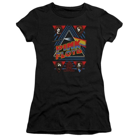 Pink Floyd Dark Side Junior Women's T-Shirt Sheer Black