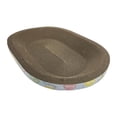 thumbnail image 2 of Tablero rascador para gatos, cama para dormir para gatos, reposapiés multifuncional, cama de salón de cartón, almohadilla para rascar gatos ovalada,, 2 of 8