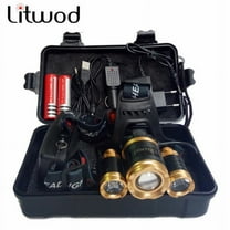 Litwod 13000 Lumen LED Headlamps with Zoomable Tactical Headlight