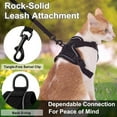 thumbnail image 4 of Cat Harness and Leash, Reflective Cat Harness Escape Proof for Walking, Adjustable Kitten Harness and Leash Set, 17 Buckles Easy Control Breathable Cat Vest Harness for All Types of Cats, 4 of 8