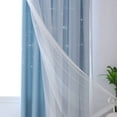thumbnail image 5 of EFINNY Stars Blackout and Sheer Curtains for Bedroom Girls Kids Baby Room, Double Layer Star Cut Out Living Room Window Curtain, W39 x L79 Inch Length (1 Panel,Blue), 5 of 7
