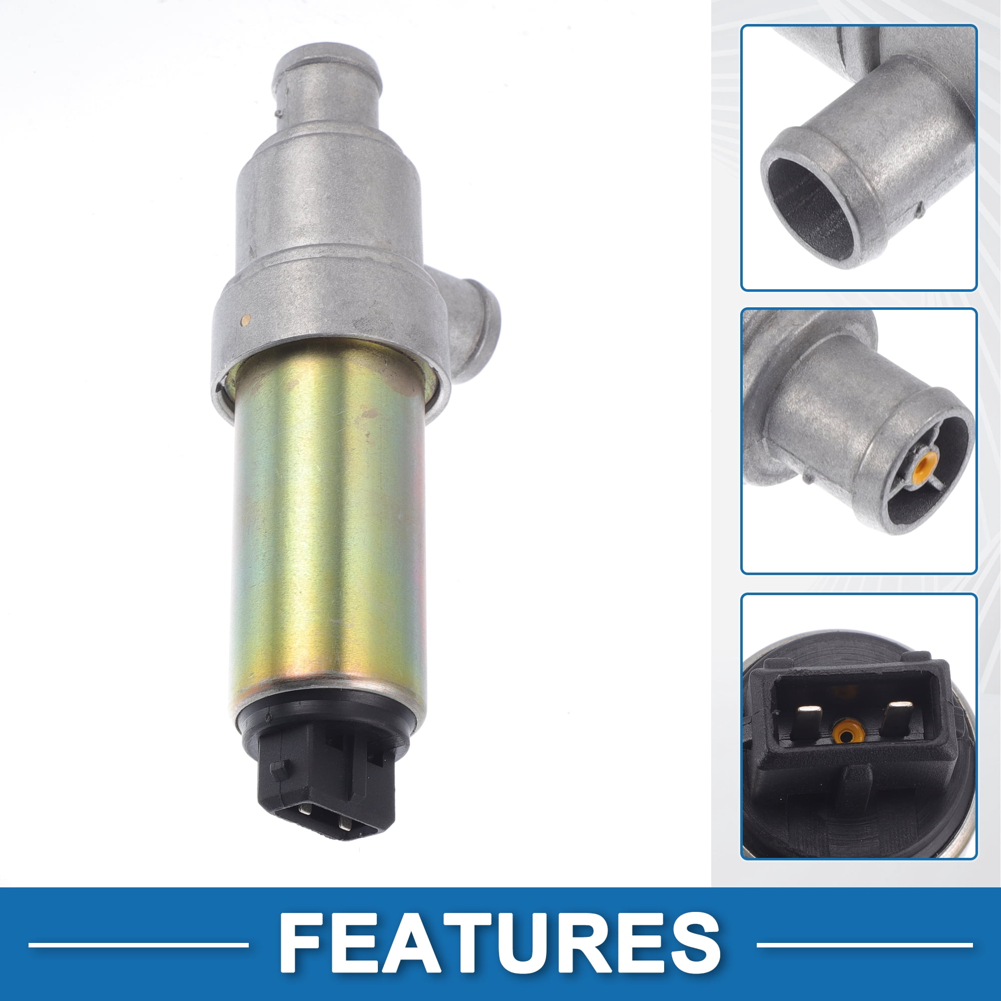 Unique Bargains Car Idle Air Control Valve for Volkswagen Golf 1990-1992 Replace No.037906457C IACV Idle Motor Idle Air Control Valve for Stable Engine Operation
