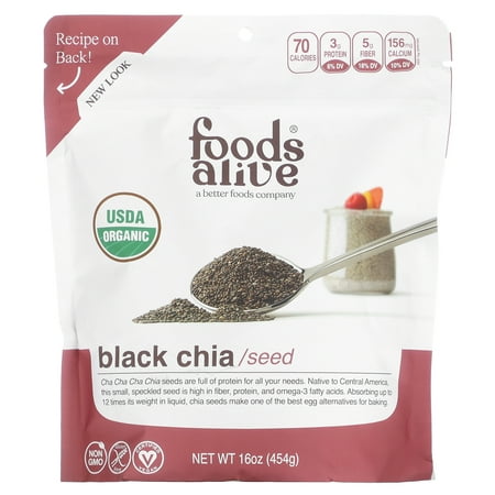 Foods Alive Organic Chia Seeds, 16 Oz