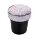 thumbnail image 2 of Cenicero de coche incrustado de diamantes con luz LED y tapa segura - Plástico perfumado a aromaterapia, negro/blanco, 8x8x9cm, 2 of 5