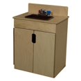 thumbnail image 1 of Wood Designs 10280BN Évier Tip-Me-Not avec Plateau Brun, 1 of 1