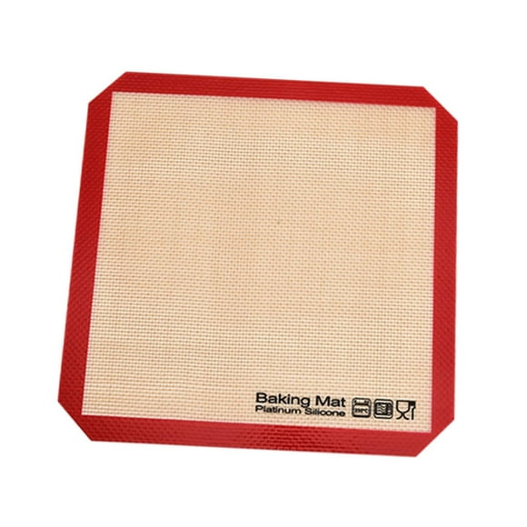 Tapete de silicona para hornear, bandeja para hornear pan, pasteles y macarrones. 21x21cm