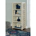 thumbnail image 2 of Linon Whitley Bookcase, Antique White, with 4 Sturdy Shelves, 2 of 5
