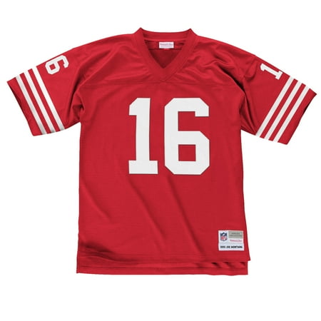 Joe Johnson Jersey - Joe Montana San Francisco 49ers Mitchell & Ness Throwback Premier Jersey - Red
