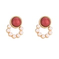 thumbnail image 1 of 1 Pair Ear Stud Earring Delicate Earring Elegant Earring Safe Ear Jewelry, 1 of 1