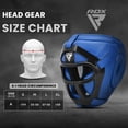 thumbnail image 4 of Casco de boxeo RDX MMA Muay Thai con rejilla frontal extraíble, 4 of 8
