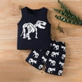 thumbnail image 2 of Hrsba Kids Summer 2 Piece Outfits Sets,Baby Summer Boy Cute Printed Round Neck Short Sleeve Shorts Set,Toddler Summer Short Sleeve Round-Neck Blouses & Shirts Sets, 2 of 4