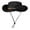 Black, variant on WEIYLL Women Men Unisex Sun Hat Versatile Outdoor Activities Casual Wear Adjustable Drawstring Cool Summer Visors Cap