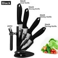 thumbnail image 3 of Ceramic Knives with Block, 3" 4" 5" 6" inch Kitchen Knife Set with Peeler Fruit Paring Knife with Covers, 3 of 4