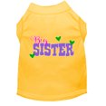 thumbnail image 1 of Big Sister Screen Print Dog Shirt Yellow Med, 1 of 1