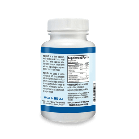 Creekside Natural Therapeutics Snifflex, Cold & Allergy Chewables for Children, Elderberry Flavor, 60 Ct