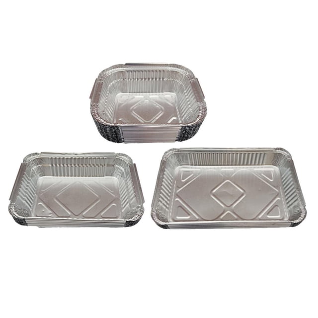 Bandejas De Aluminio Desechables De 40 Piezas, Bandejas De Parrilla Para , Bandejas De Captura Para Hornear BLESIY bandejas para hornear de aluminio al aire libre
