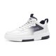 thumbnail image 1 of Zapatillas de skate modernas con estampado del alfabeto para hombre, parte superior de cuero sintético, resistentes al desgaste, antideslizantes, con cordones, para exteriores, estilo urbano., 1 of 5
