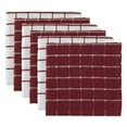 thumbnail image 2 of Design Imports CAMZ33323 Wine Combo Windowpane Dishcloth - Set of 6, 2 of 4