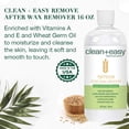 thumbnail image 3 of Clean + Easy After Wax Remover Oil with Wheat Germ, Post Wax Cleanser for Skin and Wax Residue, 16 Oz, 3 of 5