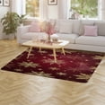 thumbnail image 3 of Christmas Snowflake Deer Carpet Soft Comfy Rug for Home Living Room Bedroom Area Rug Non-slip Doormat Decor, 3 of 6