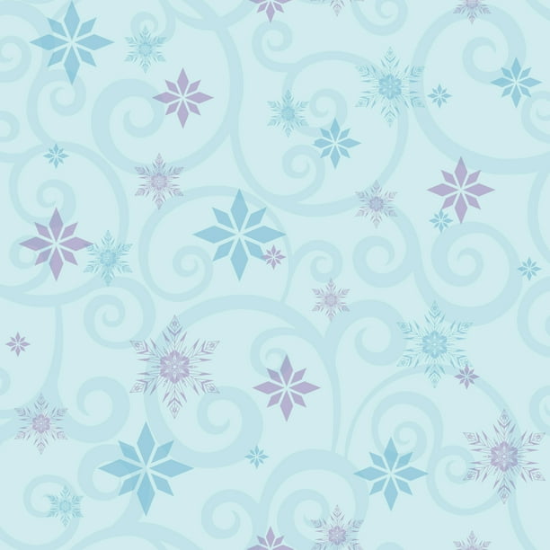 Disney Kids III Disney Frozen Snowflake Scroll Wallpaper Disney Kids III Disney Frozen Snowflake Scroll Wallpaper