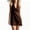 Coffee#14, variant on Yteetum Dresses for Women Sleeveless Halter Neck Mini Dress Sundress Summer Casual Solid Cowl Neck Wedding Guest Dresses Evening Gown