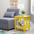 thumbnail image 2 of Linon Edmiston Indoor End Table with Shelf, 22" Tall, Yellow, 2 of 10
