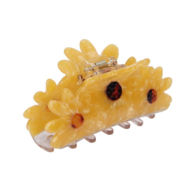 Pinza De Garra De Moda, Encantador Elegante, Uso Cómodo, Evita Que El Cabello Se Deslice, Garras Fuertes, Pinza Para El Cabello De Flores Para Cabellos Rizados Y Rectos Para