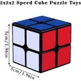 thumbnail image 2 of Cubo de velocidad 2x2, juguete clásico de rompecabezas de cubo 2x2 (negro) Competencia de cubo de velocidad Principiantes Educación temprana Entrenamiento para niños, 2 of 5