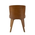 thumbnail image 4 of Bocello Mid-Century Chair in Walnut and Black Faux Leather by LumiSource, 4 of 8