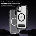 thumbnail image 4 of ELEHOLD for iPhone 11 Case,Compatible with Mag Safe Accessory,Magnetic Heavy Duty Drop Protection Invisible Kickstand Rugged Military-Grade Protective Phone Case ,Black+Clear, 4 of 7
