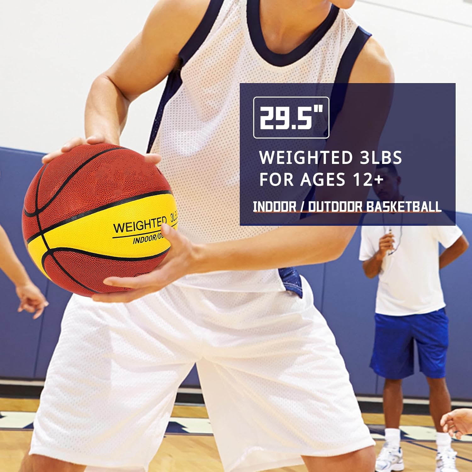 Weighted Heavy Basketball Training Equipment for Improving Dribble Handling, Passing and Rebounding Skills