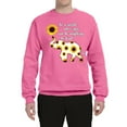 thumbnail image 2 of In A World Where You Can Be Anything Be Kind Inspirational/Christian Unisex Crewneck Graphic Sweatshirt, Neon Pink, Small, 2 of 3