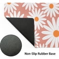 thumbnail image 4 of Daisy Floral Desk Mat 35.4"x15.7" White Daisy Flower Mouse Pad Cute Pink Keyboard Mat Non-Slip Rubber Base with Stitched Edges Desk Mat Large Extended Mousepad Protector for Home Office Gamer Worker, 4 of 7