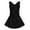 Black, variant on Arshiner Kid Girls Hollow Back Ballet Leotard with Skirt Sleeveless Dance Dresses,8-9Y,Black