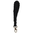 thumbnail image 5 of Boho Keychain Hand Weaving Hollow Style Cotton Rope Black Coating Zinc Alloy Clip Purse Keychain for Car Key, 5 of 5