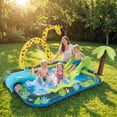 thumbnail image 4 of Costway Inflatable Play Center with Slide, Giraffe-shaped Sprinkle for Backyard, Garden, 4 of 10