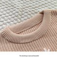 thumbnail image 4 of Hotiary Newborn Baby Girls Knit Cotton Sweater Infant Long Sleeve Flower Embroidery Chunky Sweater Fall Winter Warm Toddler Pullover Crewneck Tops Sweatshirt for 0M-6Y, 4 of 9