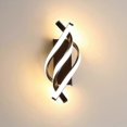 thumbnail image 1 of Indoor Wall Light, Modern Curve Design LED Wall Sconce 16W, Warm Light Wall Sconce, Premium Black, for Bedroom, Living Room, Creative Hanging Wall Sco, 1 of 5