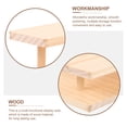 thumbnail image 4 of NIAIZEK Action Figure Holder Tabletop Display Rack Wooden Rectangular Base For Toys And Sunglasses 1Set Back to School, 4 of 6