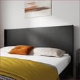 thumbnail image 3 of Queen Size Wood Headboard - Modern Farmhouse Wingback Fluted Panel, Wall Mounted Black Oak for Bedroom, 3 of 11