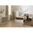 thumbnail image 3 of Commode 6 tiroirs pour Enfants, fini Orme naturel et Blanc, collection Hourra de Meubles South Shore, 3 of 13