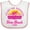 White and Pink, variant on Inktastic Summer Enjoy the Sunshine Vero Beach Florida in Pink Boys or Girls Baby Bib