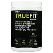 RSP TrueFit Vegan Protein Powder Meal Replacement Shakes, Chocolate Plant Based Protein Powder, 20 Servings