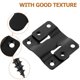 thumbnail image 3 of CRILSTYLEO 6 Pares De Interlocking Negros En Inoxidable Para Colgar Cuadros Y En Pared, 3 of 8